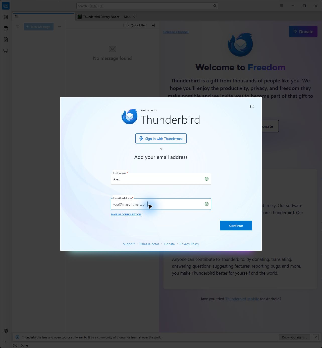 Add email account